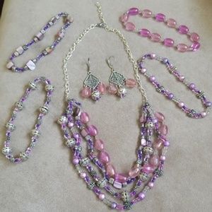 Necklace,  Earrings and Bracelet Set